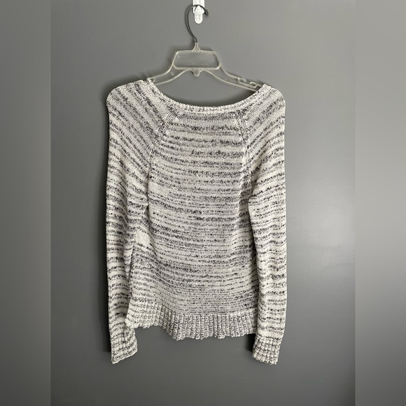 Eileen Fisher Striped V-Neck Sweater Size Small - Picture 2 of 4